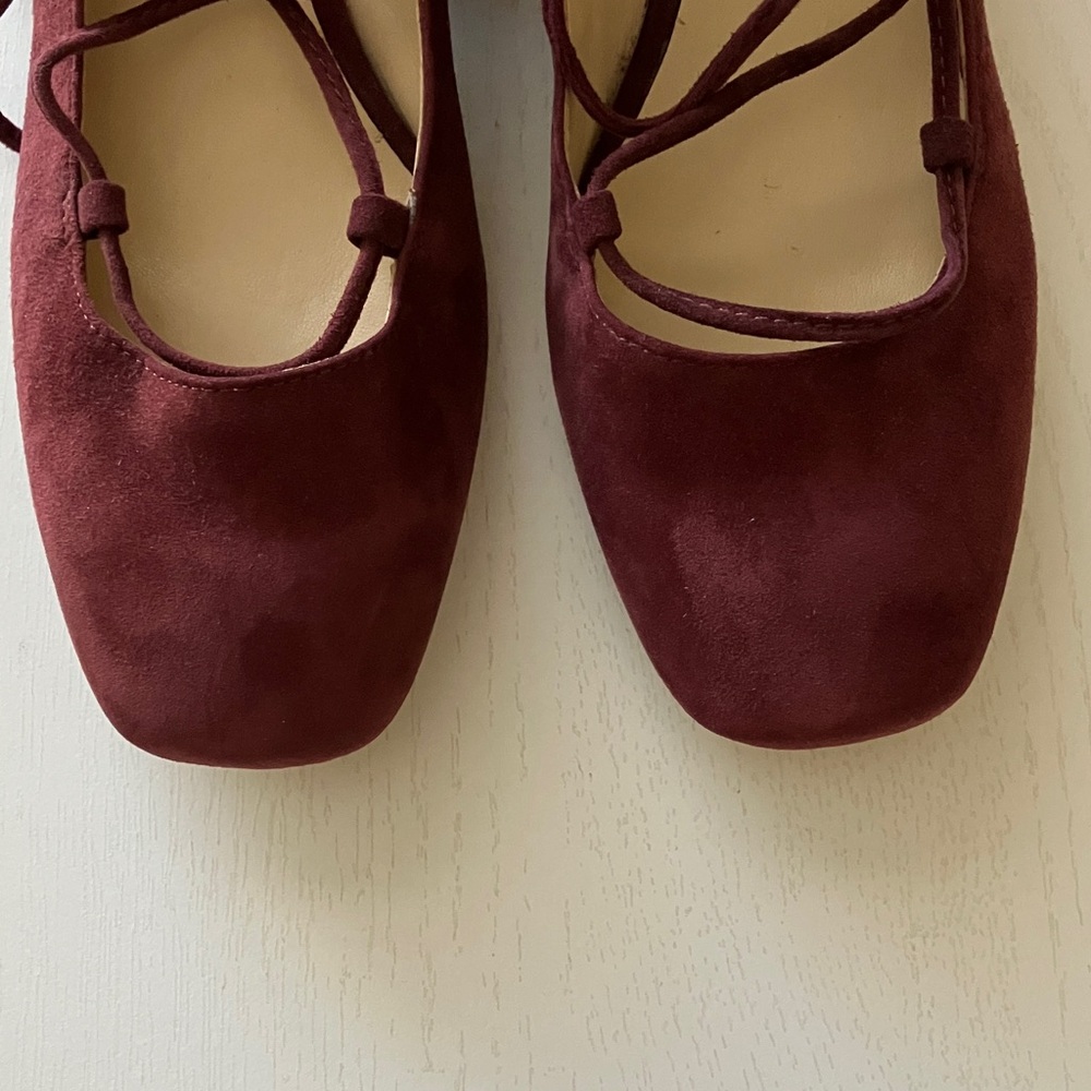 Karl Lagerfeld Charlie Suede Lace Up Block Heels (6.5) NWT - Picture 5 of 12